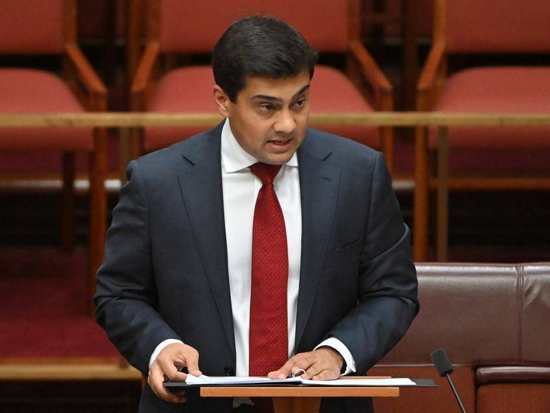 Perth barrister Varun Ghosh has delivered his first parliamentary speech as a rookie Labor senator. (Mick Tsikas/AAP PHOTOS)
