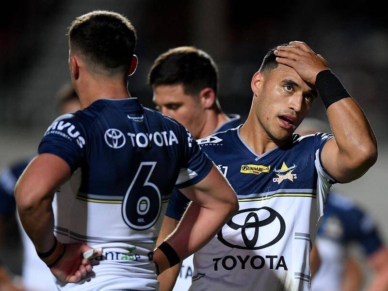 North Queensland fullback Valentine Holmes has been put on report for a shoulder charge.
