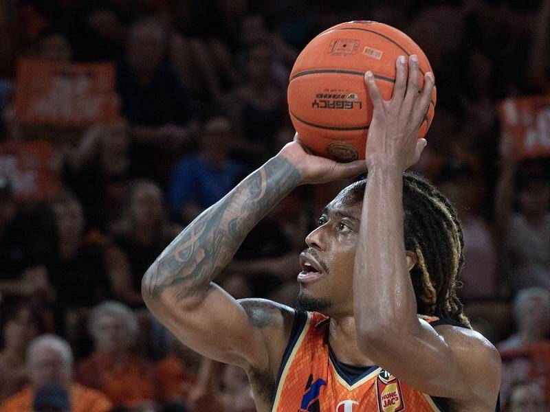 Tahjere McCall produced a standout performance as Cairns defeated Adelaide 116-101 in the NBL. (Brian Cassey/AAP PHOTOS)