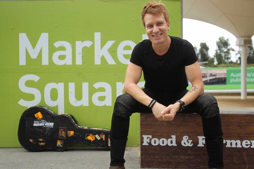 All Natural: Singers Matt Cornell (pictured), as well as Australian Idol star Shannon Noll, will be launching the first wholesale organic food stall in The Hills. Picture: Gene Ramirez