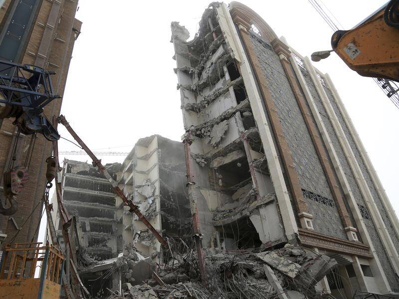 Dozens of people are feared dead after a residential building collapsed in the city of Abadan, Iran.