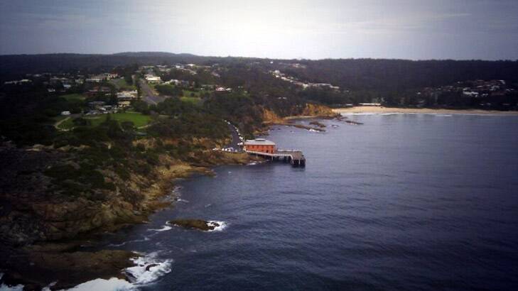 Searching: an aerial shot from the Westpac Life Saver helicopter. Photo: Westpac Life Saver Helicopter Rescue Service