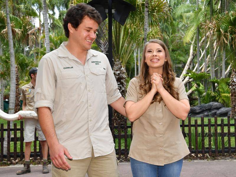 Bindi Irwin says the coronavirus outbreak meant there were no guests as she married Chandler Powell.