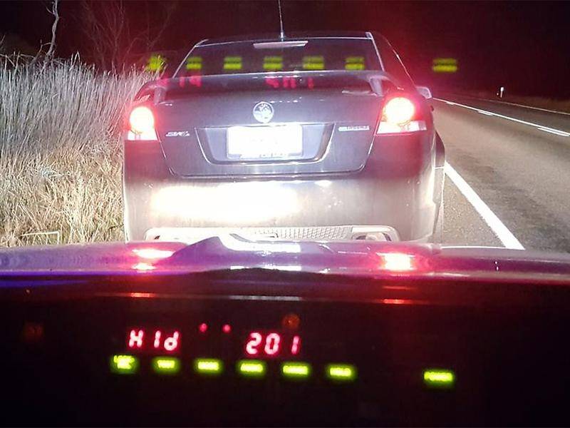 South Australian police say a P-plater was driving at more than 100km/h over the limit.
