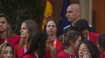 Spain's soccer chief Luis Rubiales has refused to resign over the World Cup kiss scandal. (AP PHOTO)
