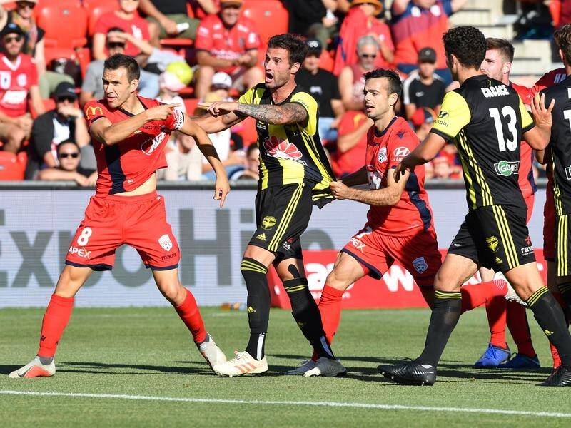 Tempers flared between Adelaide United and Wellington Phoenix in their drawn A-League clash.
