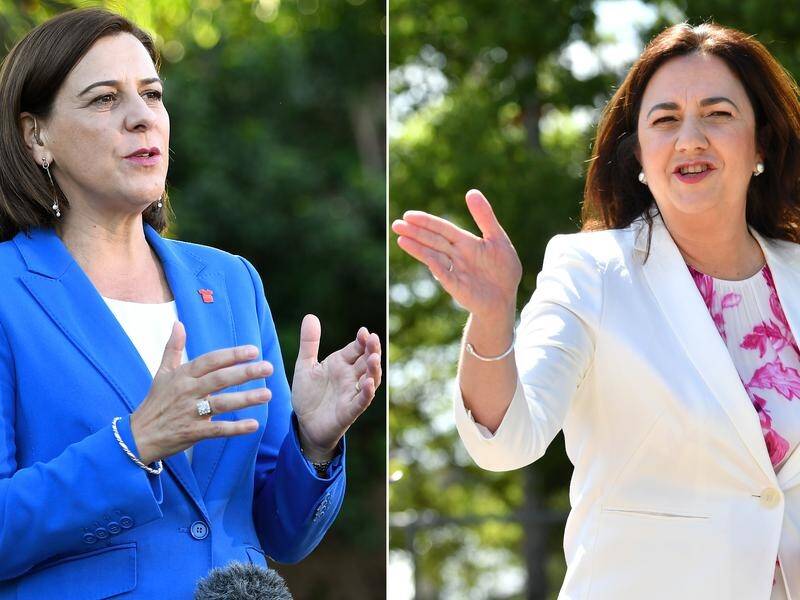 Queensland election rivals LNP leader Deb Frecklington and Labor's Annastacia Palaszczuk.