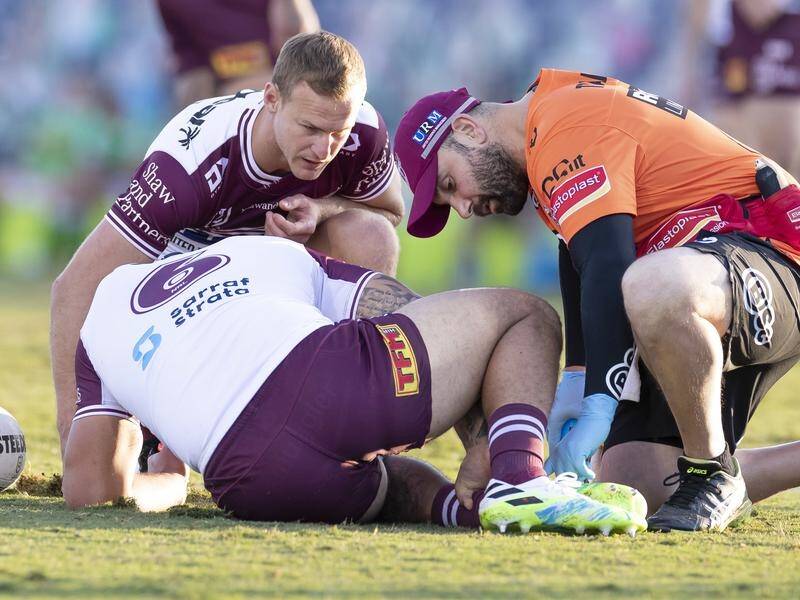 Dylan Walker has re-injured his foot to compound Manly's injury woes.