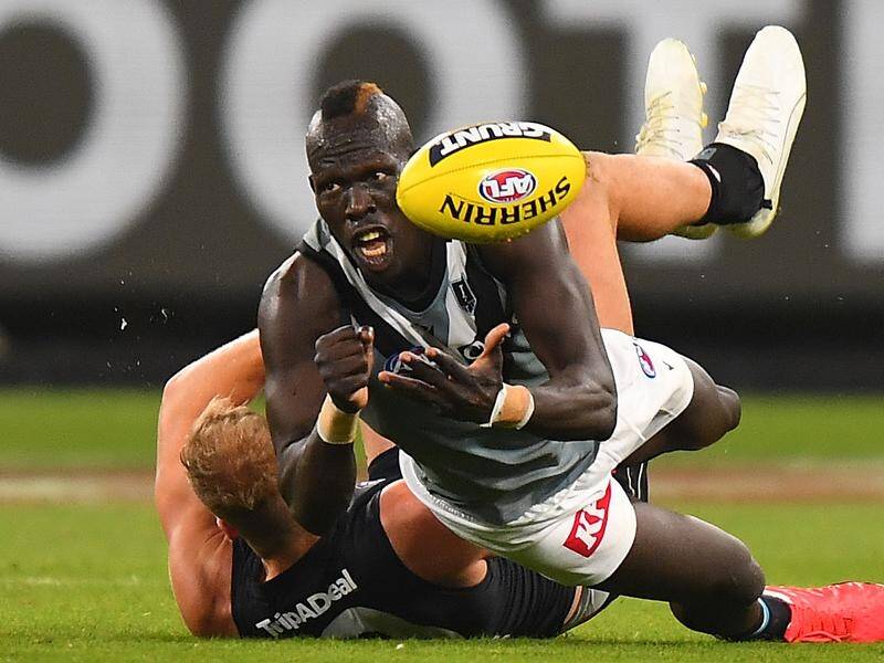 Aliir Aliir is willing to put his body on the line to ensure a Port win over former club Sydney.