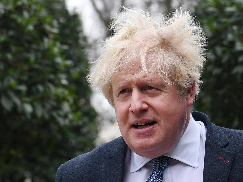 A parliamentary committee is due to question Boris Johnson in person in a televised session. (EPA PHOTO)