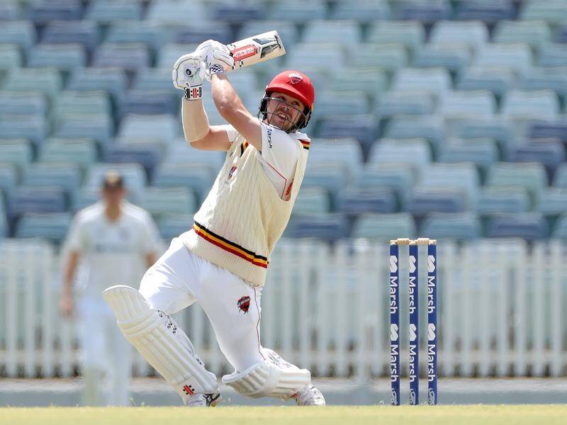 Travis Head has made an important Sheffield Shield century for South Australia against Queensland.