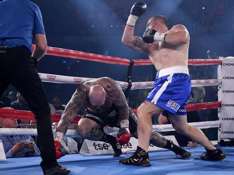 Paul Gallen knocked out former world champion Lucas Browne in the first round of their showdown.