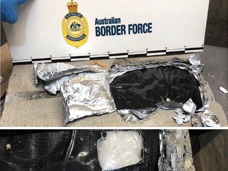 Australian Border Force says it has seized about $100 million of Ice hidden in cargo from Thailand.