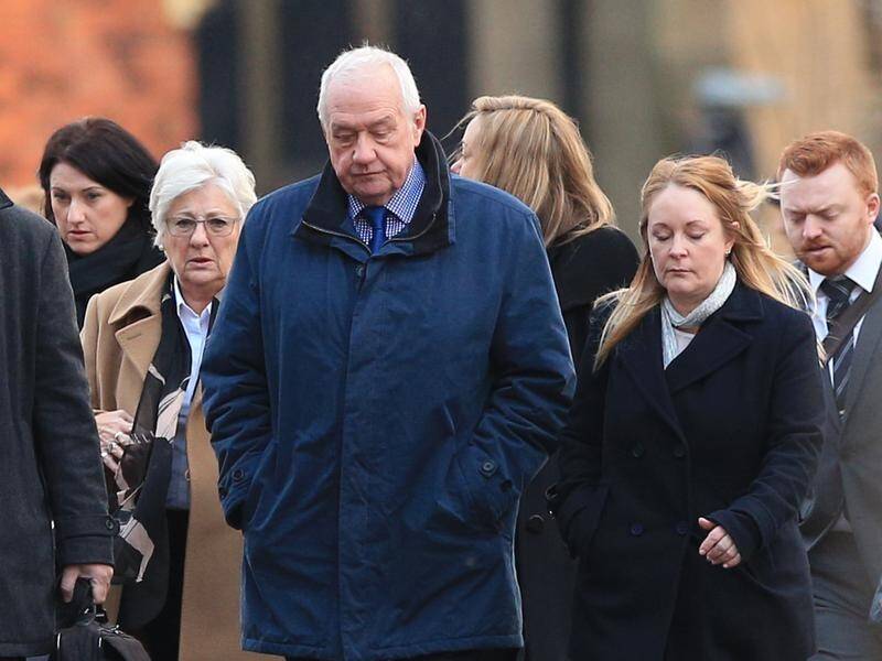 Hillsborough match commander David Duckenfield (C) is on trial over the deaths of 95 Liverpool fans.