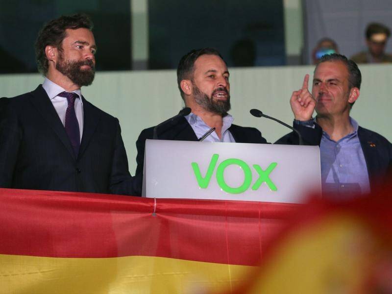 The far-right party Vox has surged ahead in Spain , to become the country's third political force.