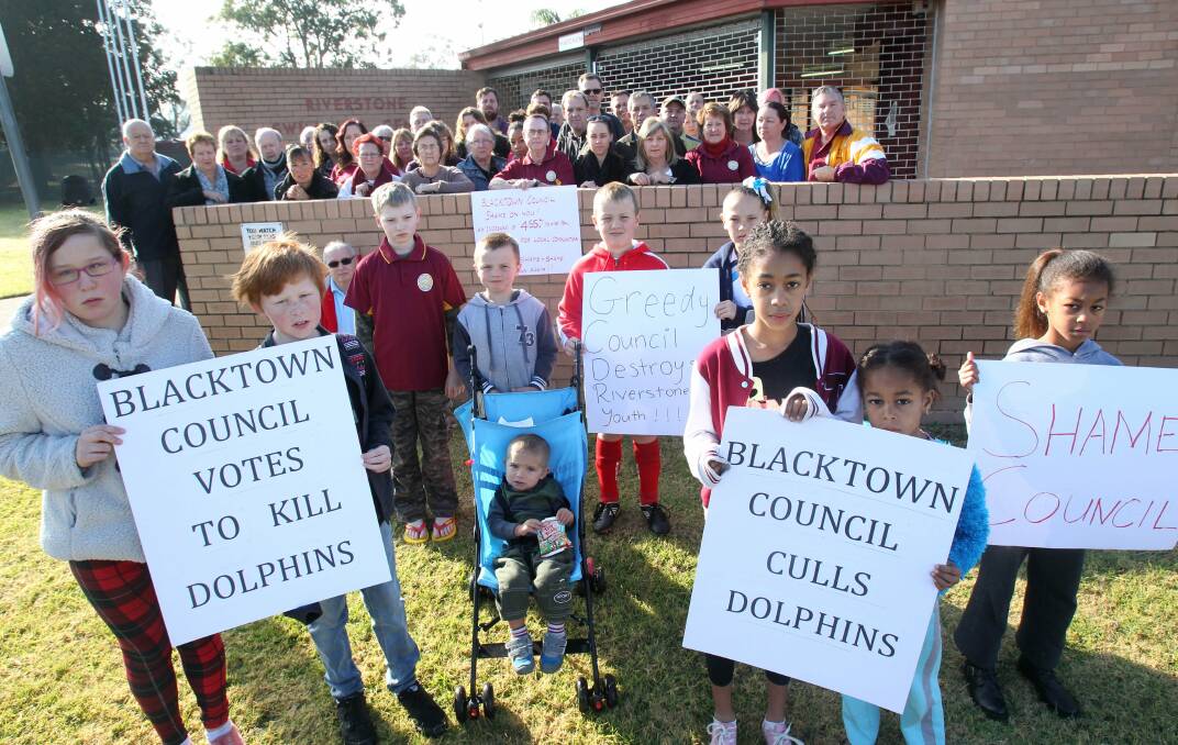 Rescue mission: The Riverstone community has rallied together to save Riverstone Dolphins RSL Youth Swimming Club. ‘‘The council has lost touch with its ratepayers needs and wants,’’ Karen Mellenbergh said. Picture: Helen Nezdropa