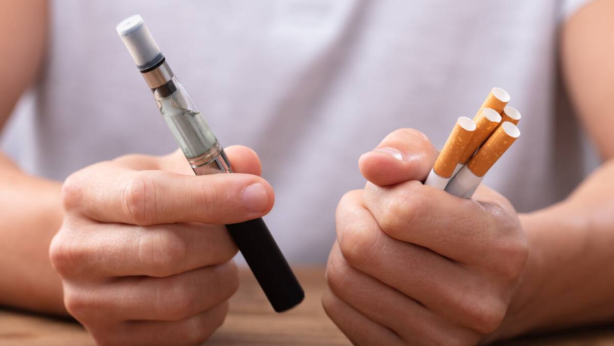 Non-smokers using e-cigarettes are, on average, three times as likely to take up smoking cigarettes than non-smokers who have never used e-cigarettes. Picture: Shutterstock
