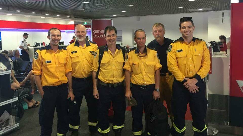 SPECIAL OPERATION: Six remote special operations fire fighters from the Hawkesbury Rural Fire Service have been sent to fight the Tasmanian bushfires. Picture: Hawkesbury RFS Facebook.
