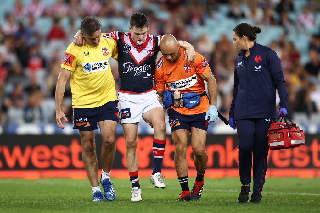 GONE: Laurie Daley says the Roosters won't win the competition without Luke Keary, who suffered a season-ending knee injury. Photo: Cameron Spencer/Getty Images