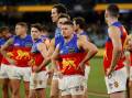 HOODOO: The Lions reign supreme at their Gabba fortress, but they must be able to win at the MCG. Picture: Dylan Burns/AFL Photos via Getty Images