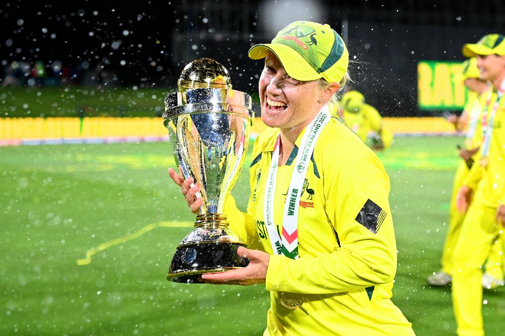 WIN: Alyssa Healy scored a brilliant 170 runs to help steer her team to a women's World Cup victory. Picture: Hannah Peters/Getty Images