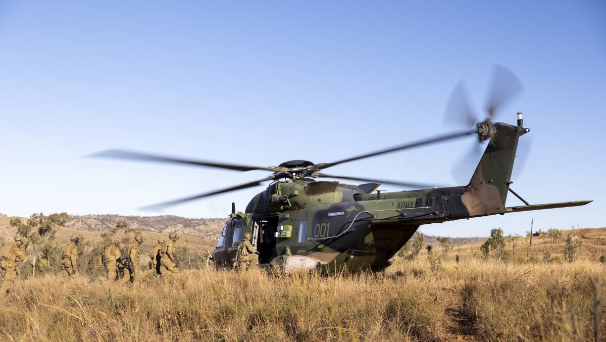 The MRH-90 fleet of helicopters is plagued with major risks and issues, a parliamentary report finds. Image: Department of Defence