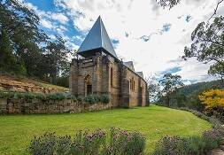 The restored church at Lower MacDonald will not be able to host weddings after a decision by Hawkesbury's IHAP. Picture: www.stjosephsguesthouse.com.au