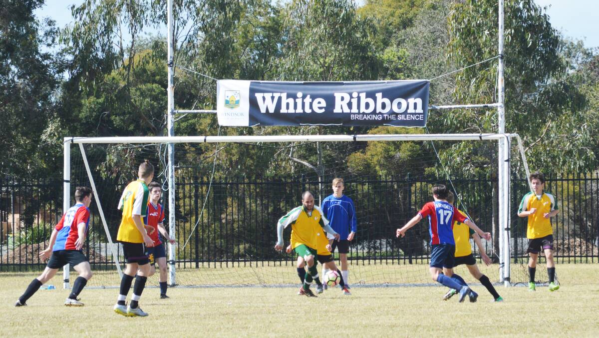 Teams play in the Hawkesbury White Ribbon Cup. Picture: Supplied