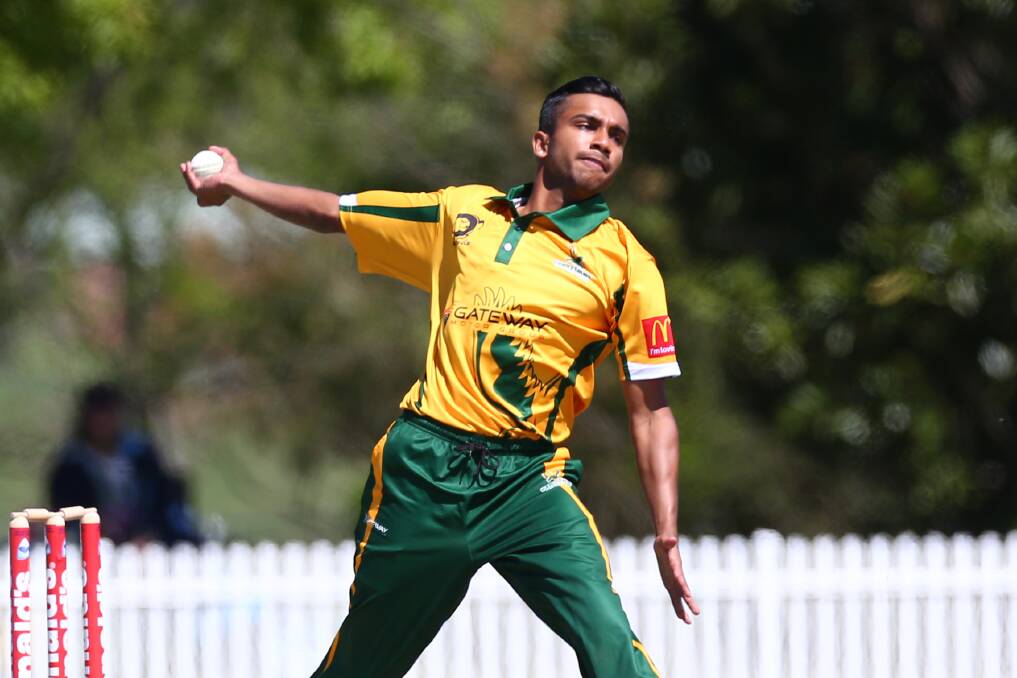 ON THE UP: Hawkesbury Cricket Club's Arjun Nair has been on a meteoric rise through the cricketing ranks. Picture: Geoff Jones