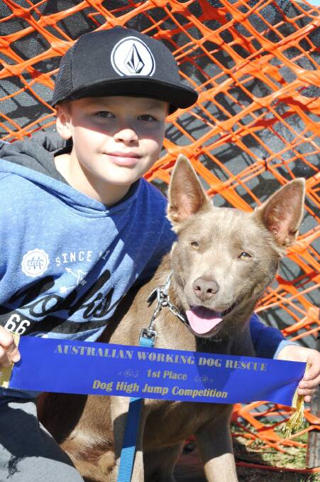 Aiden Miller with dog Cruise. Picture: Supplied