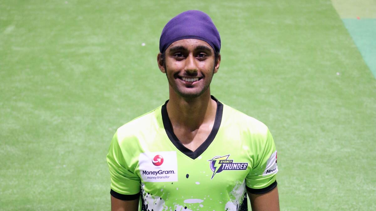 Hawkesbury Cricket Club's Eknoor Singh played in the Thunder Nation Cup recently, which featured players from a number of different cultural backgrounds. Picture: Supplied