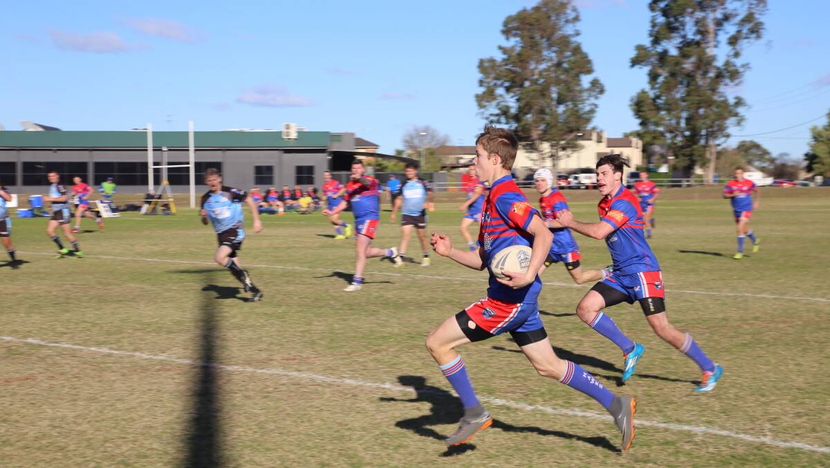 Hawkesbury City's under-16s in action on Sunday afternoon. Picture: Supplied
