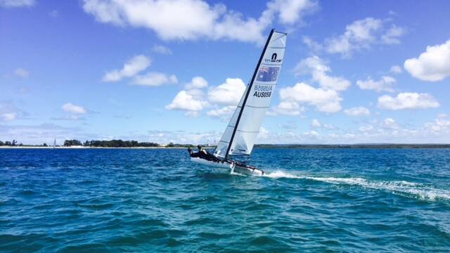 Evie Haseldine trains almost every day of the week to be at the top of her game when it comes to sailing. Picture: Supplied
