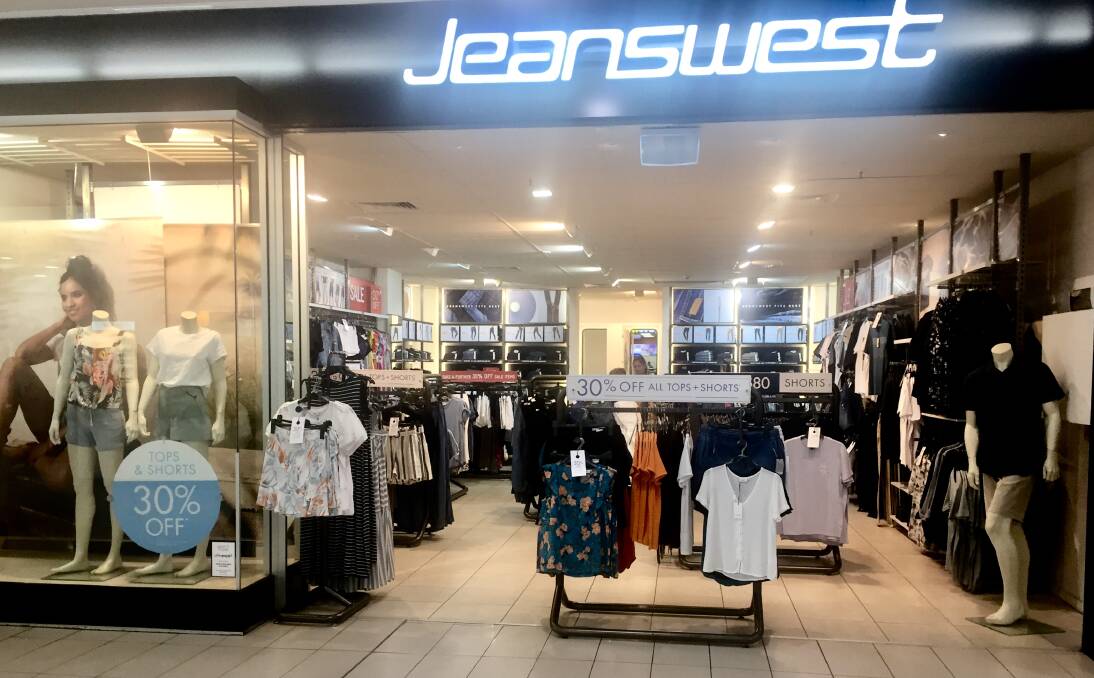 FUTURE UNCERTAIN: More than 260 Jeanswest staff will be made redundant amid the closure of 37 stores after the retail chain went into voluntary administration earlier this month. Photo: ALEXANDER DARLING