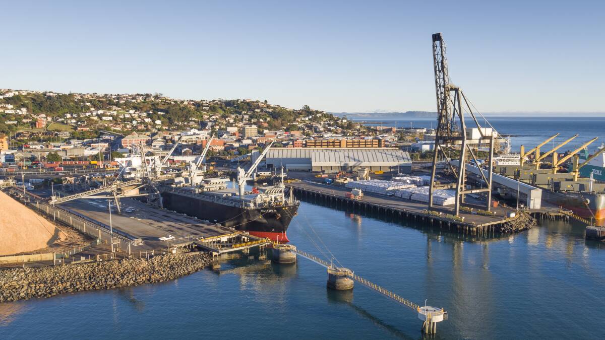 ICONIC: The crane was an imposing part of the Burnie skyline for 25 years. Picture: Supplied