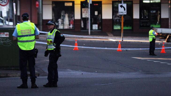 A man was shot dead in a Petersham street. Photo: Nick Moir