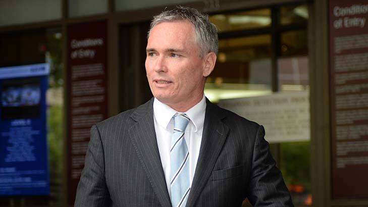 Craig Thomson leaving the Melbourne Magistrates Court on Tuesday. Photo: Justin McManus